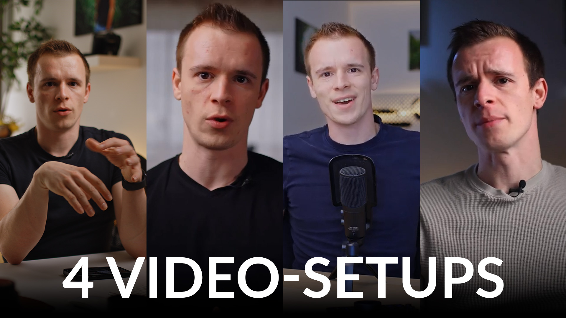 Bild für 4 Video-Setups in einem Office