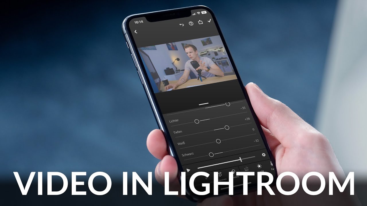 Bild für Video in Lightroom bearbeiten
