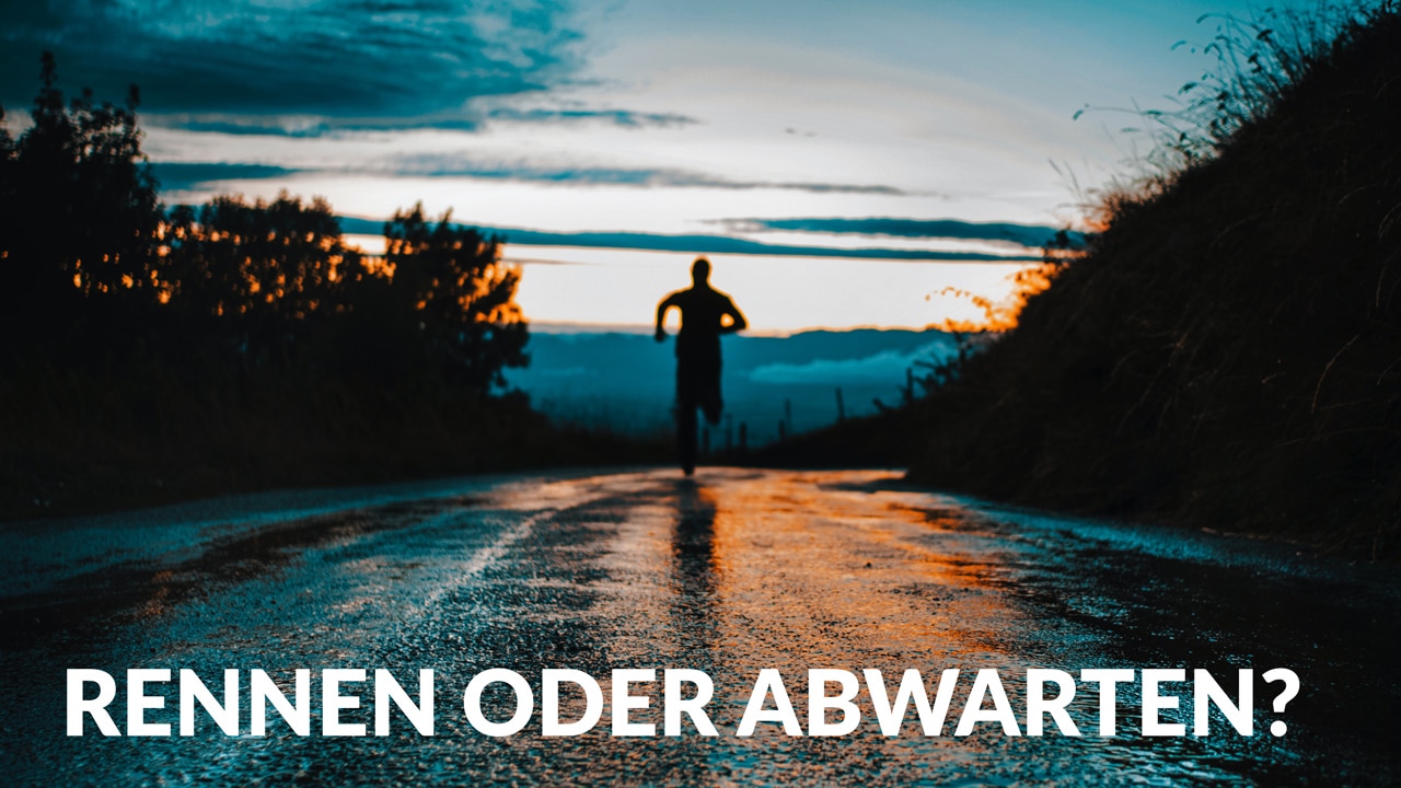 Bild für manchmal muss man rennen, bevor man laufen kann!