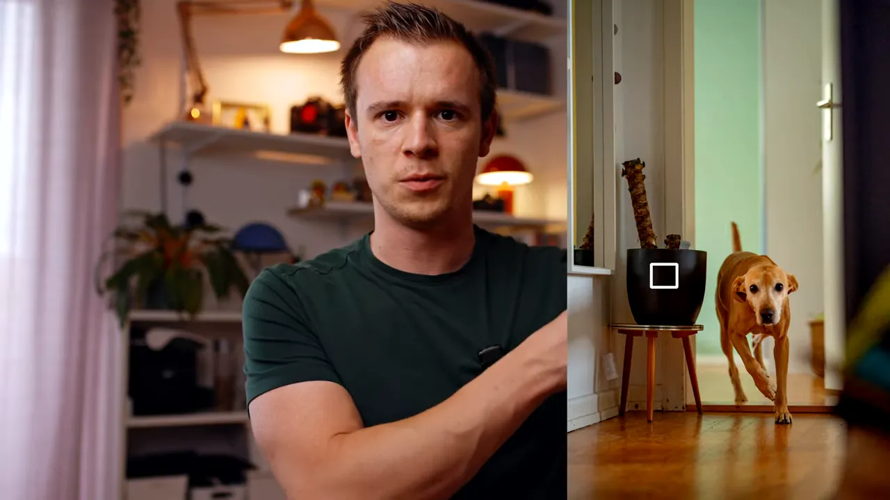 Moderator gestikuliert und erklärt Fokusverfolgung für bewegte Motive